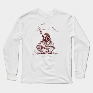 Nature Warriors: Battle Hedgehog Long Sleeve T-Shirt